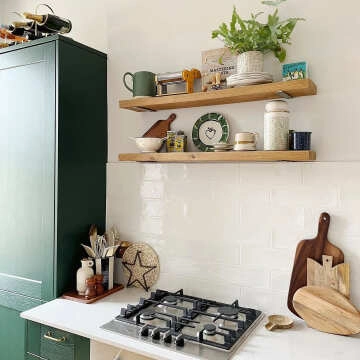 Rustic Gloss White Metro Tiles