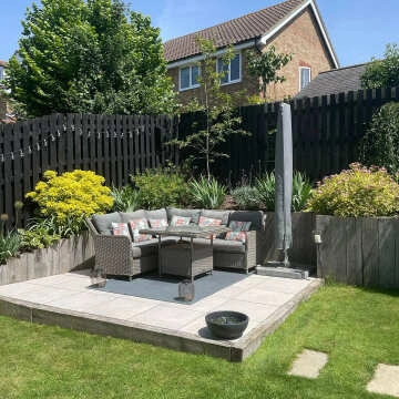 Clifton Light Grey Stone Effect 20mm Porcelain Paving Slabs