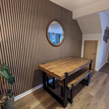 Trepanel® Smoked Oak Acoustic Wood Wall Panels