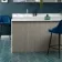 Faith Blue Gloss Rustic Brick Effect Wall and Floor Tile