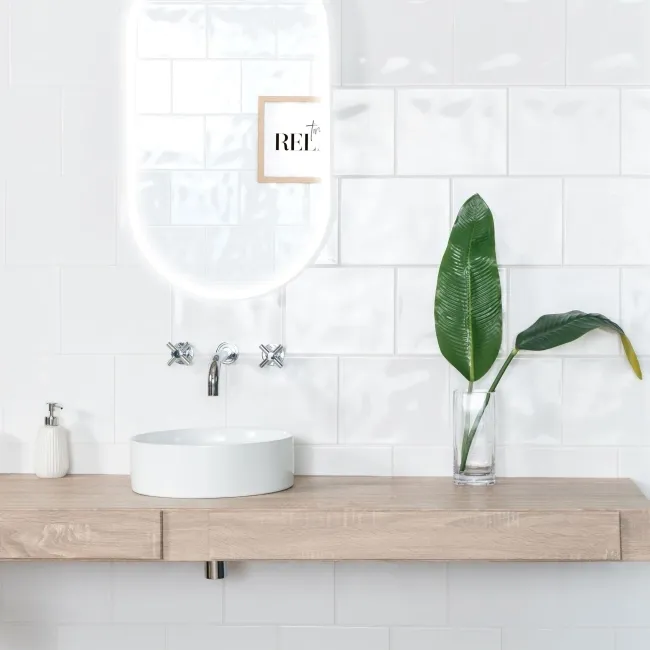 Crystal White Gloss Bumpy 250x200 Ceramic Wall Tiles