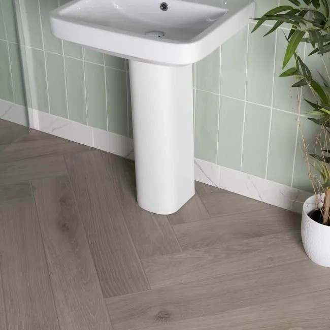 Hamptons Muted Wood Effect Porcelain Floor Tiles