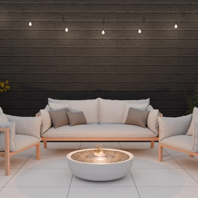 LuxeLine® Dark Grey Embossed Shiplap Composite Wall Cladding - 2900mm