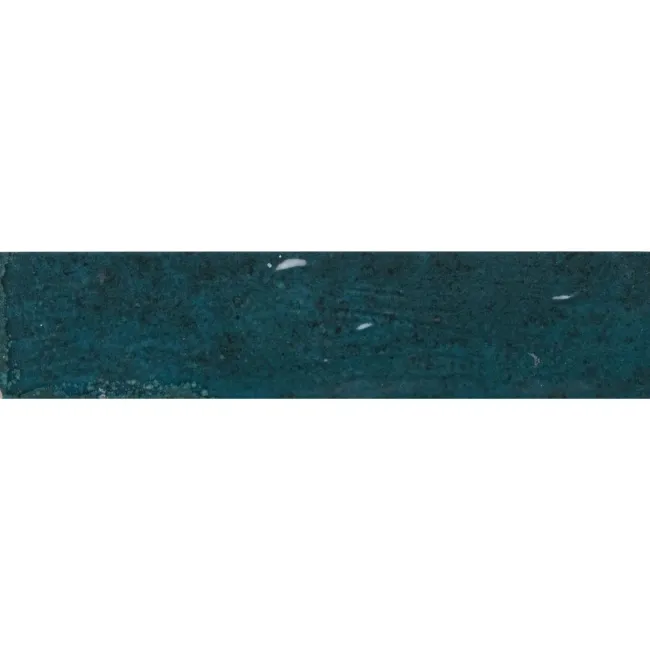 Faith Blue Gloss Rustic Brick Effect Wall and Floor Tile