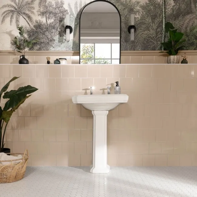 Pick 'n' Mix Macaron Cream Gloss Plain Wall Tiles