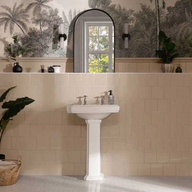 Pick 'n' Mix Macaron Cream Gloss Plain Wall Tiles