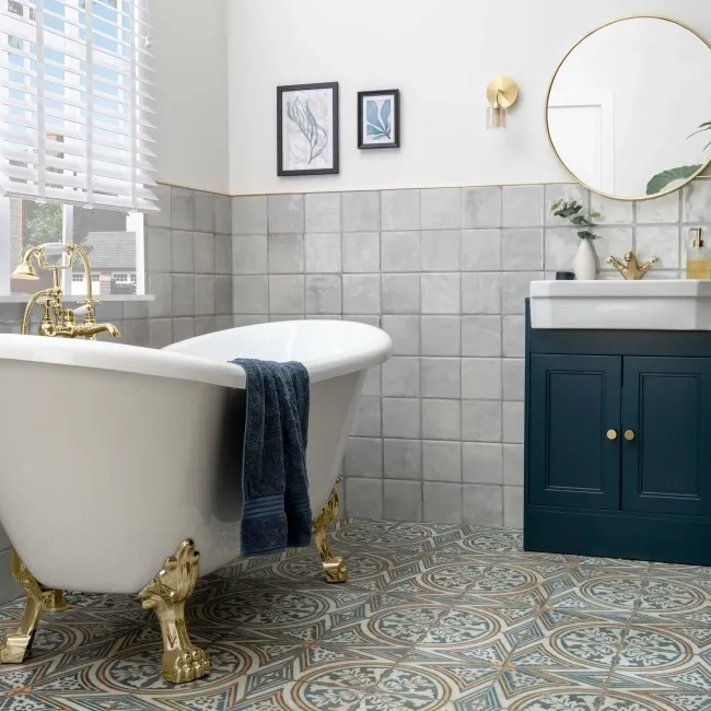 Veneto White Gloss Rustic Bumpy Wall Tiles