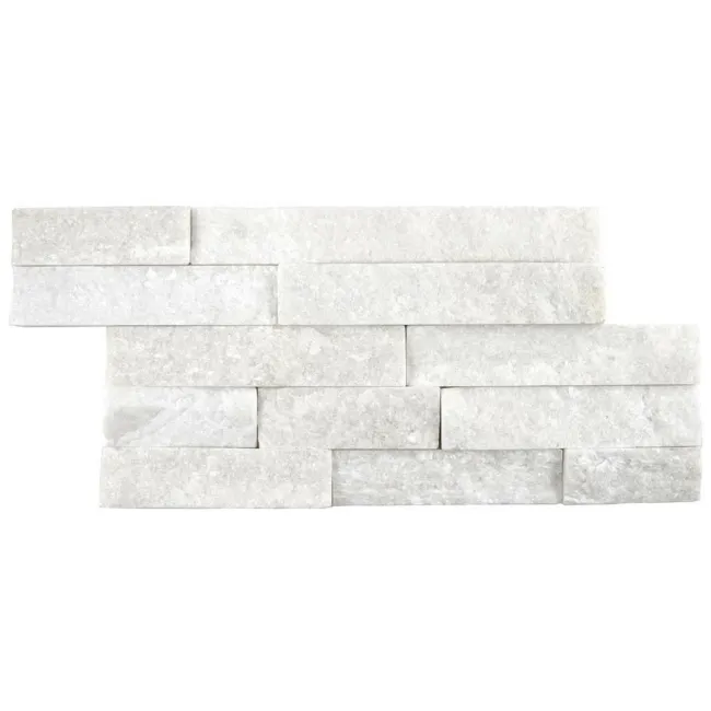 Crystal Moon White Split Face Tiles