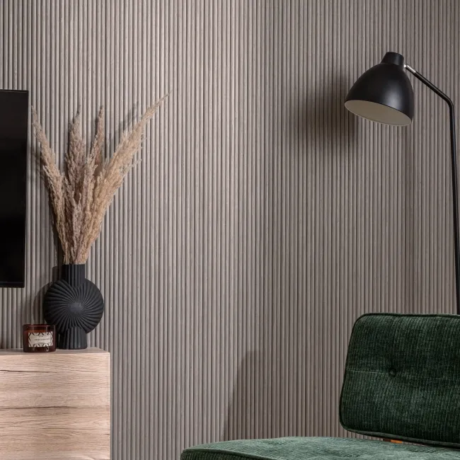 Trepanel Flex® Ash Grey Flexible Wood Panels 2400x300