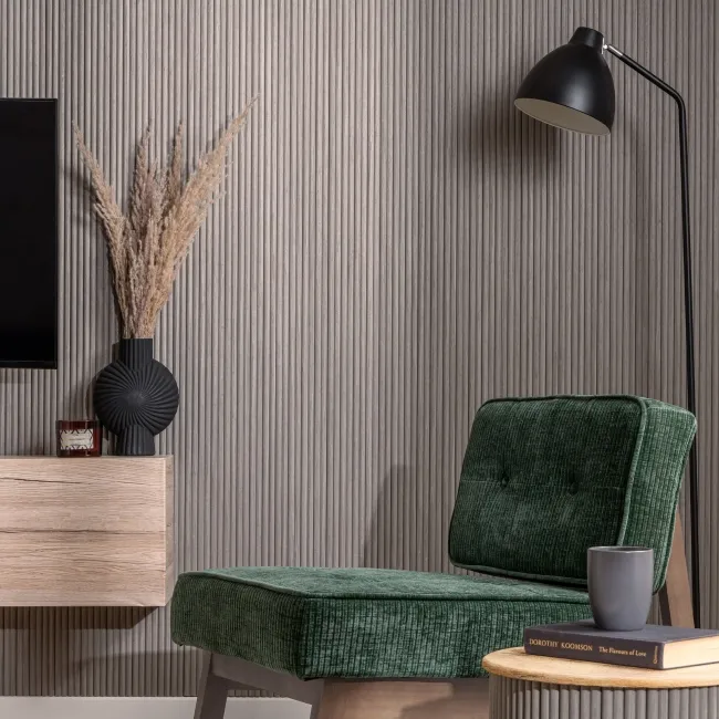 Trepanel Flex® Ash Grey Flexible Wood Panels 2400x300