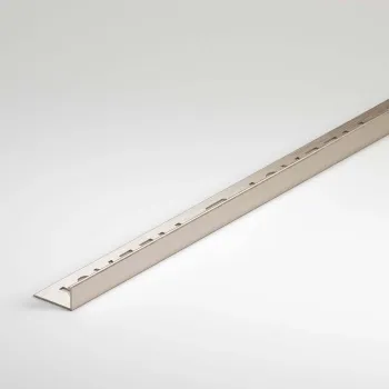 12mm Brushed Chrome Square Edge Metal Trim