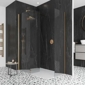 Trepanel Aqua Luxe® Black Marble Effect Embossed Satin SPC XXL Wall Panel