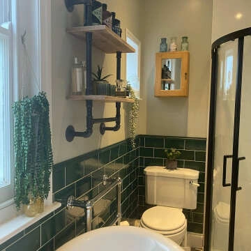 Park Green Gloss Flat Metro Wall Tiles