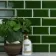 Park Green Ceramic Gloss Mini Metro Wall Tiles