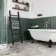 Faith Green Gloss Rustic Brick Effect Wall and Floor Tile