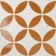 Westminster White and Orange Matt Patterned Wall and Floor Tiles