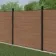 LuxeLine® Teak Composite Fence Panel with Aluminium Post 6ft