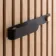 Trepanel Customise® Black Horizontal Metal Hook with Brass Screw