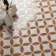 Westminster White and Orange Matt Patterned Wall and Floor Tiles