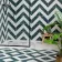 Zebra Green and White Matt Striped Patterned Wall and Floor Tiles