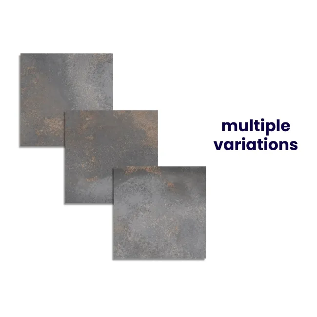 Yuri® Graphite Grey 90% Recycled Stone Effect XL Tiles