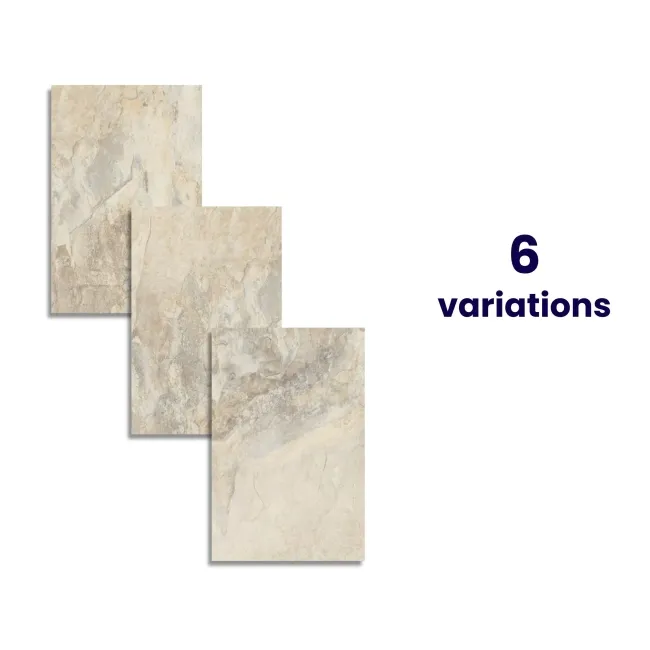 Lockstone Cream Matt Slate Effect Wall And Floor Tiles