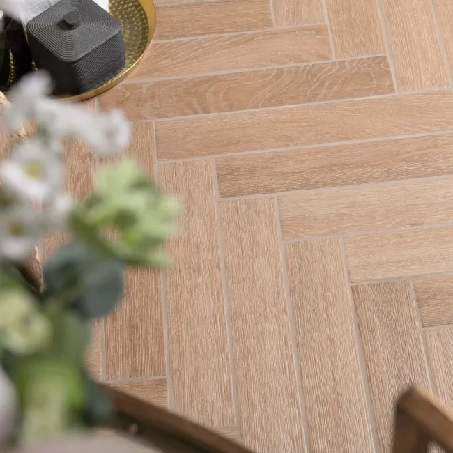 Bonsai Hazel Brown Wood Effect Porcelain Wall and Floor Tiles