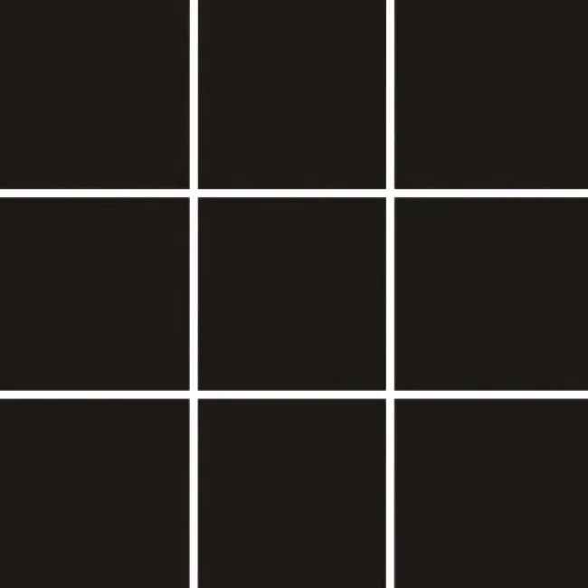 Colour Two Black Gloss Wall Mosaic Tiles