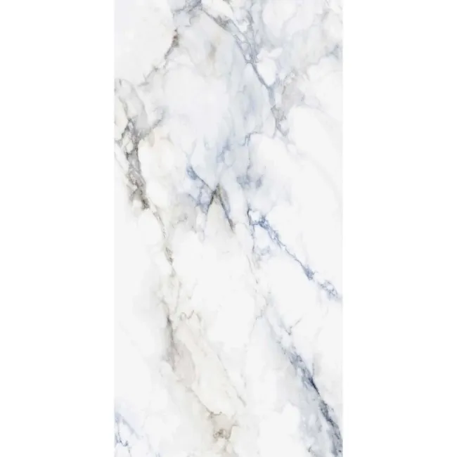 Deluxe Sapphire White Polished Large Marble Effect Wall and Floor Tiles