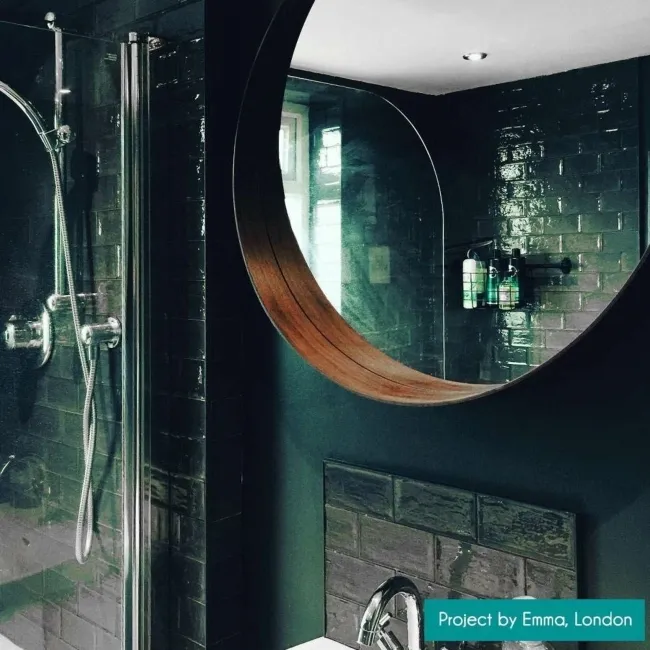 Rustic Gloss Graphite Ceramic Grey Rustic Metro Tiles