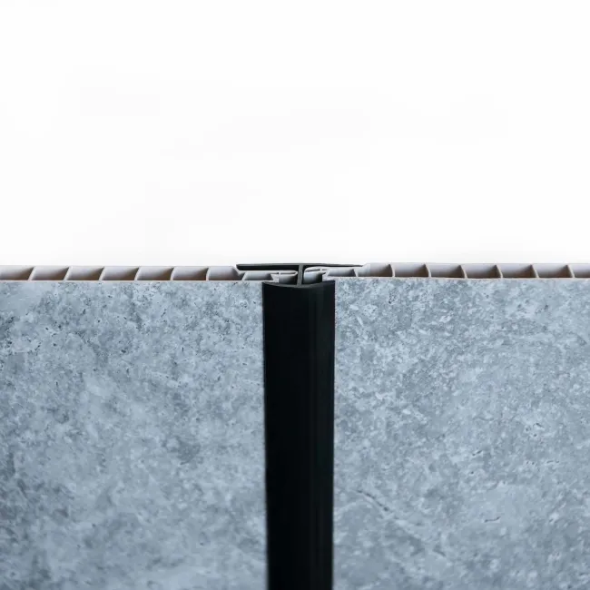 Trepanel Aqua® Shower Panel PVC H Joint Black