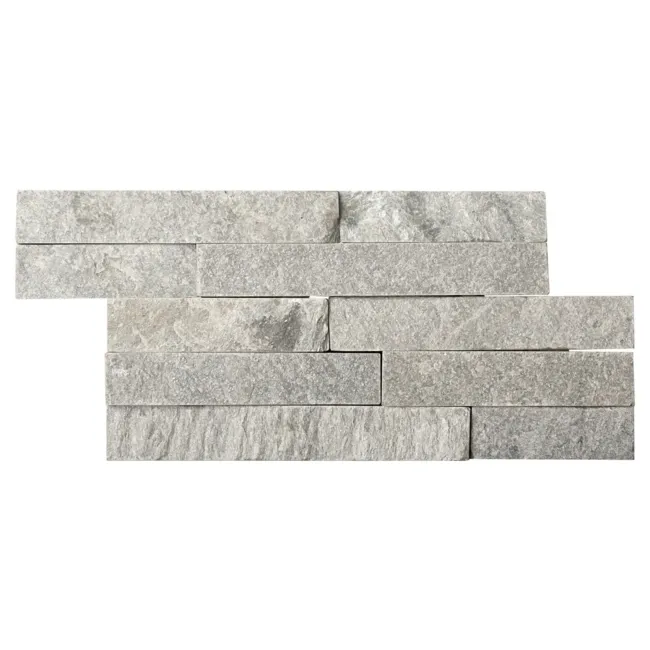 Ledgestone Ice White Split Face Slate 300x150 Tiles