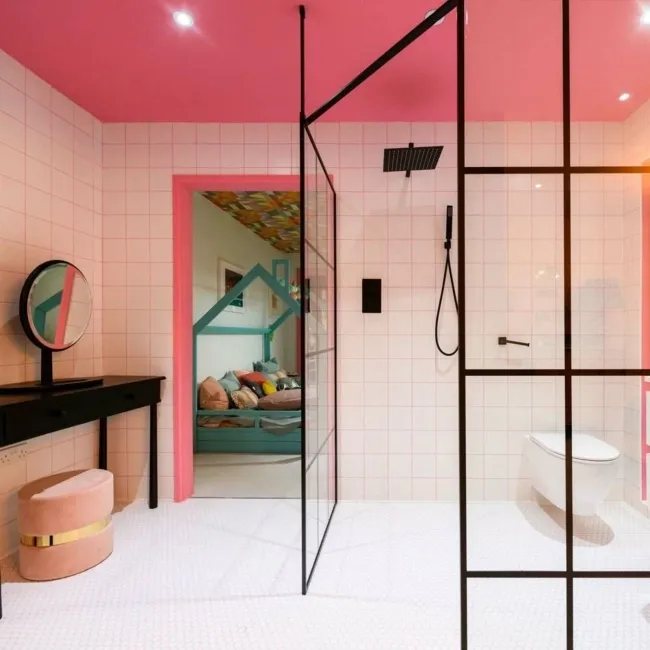 Pixel White 23x23 Hexagon Gloss Mosaic Tiles