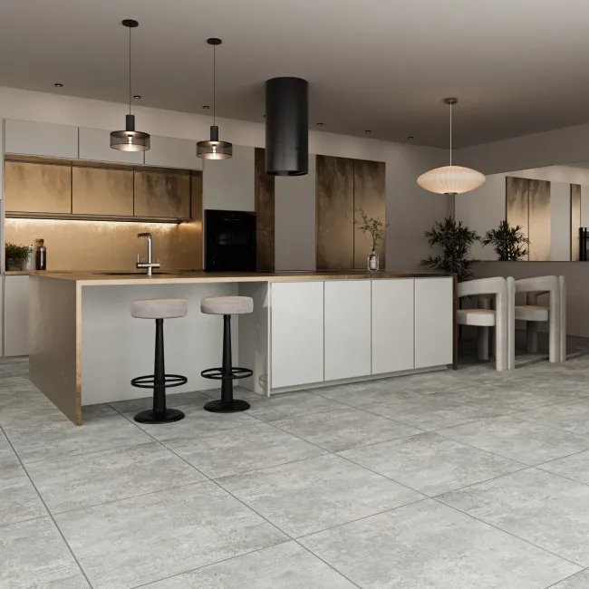 Molton Cemento Grey Concrete Effect Matt Wall and Floor Tiles