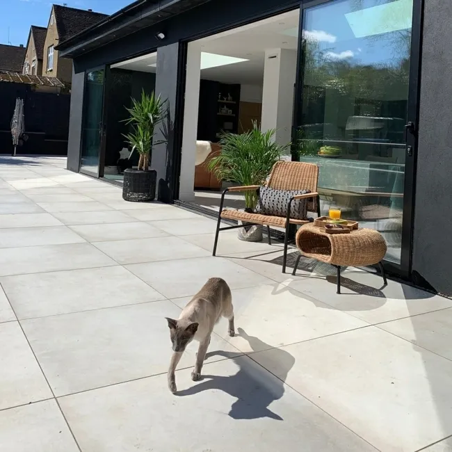 Optimum Bianca Stone Effect 20mm Porcelain Paving Slabs