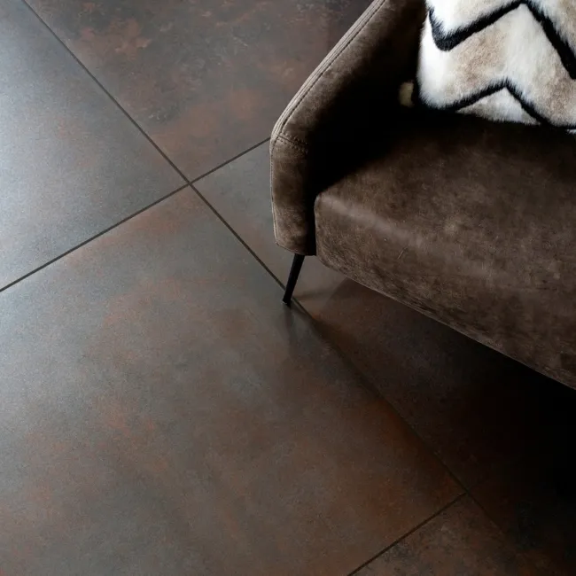 Cosmic Bronze Brown Semi Polished Stone Effect Floor Tiles