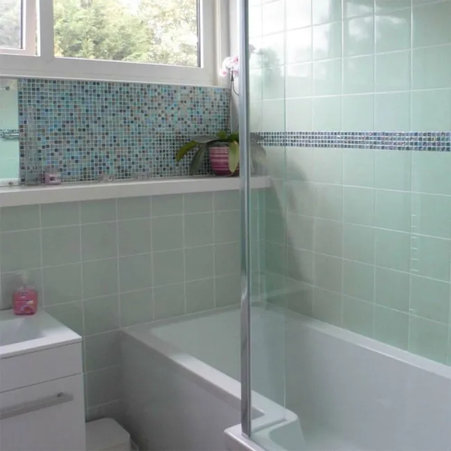 Prismatics Satin 150x150 PRS73 Willow Green Wall Tiles