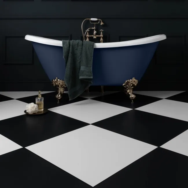 Sorbet Black Matt Plain 598x598 Wall and Floor Tiles