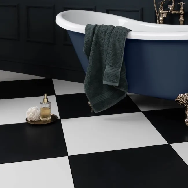 Sorbet Black Matt Plain 598x598 Wall and Floor Tiles