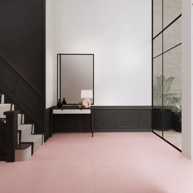 Sorbet Pink Matt Plain 598x598 Wall and Floor Tiles