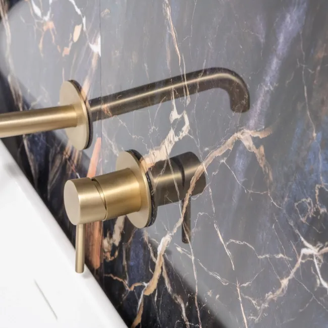 Trepanel Aqua Luxe® Blue Dramatic Marble Effect Embossed Gloss SPC XXL Wall Panel