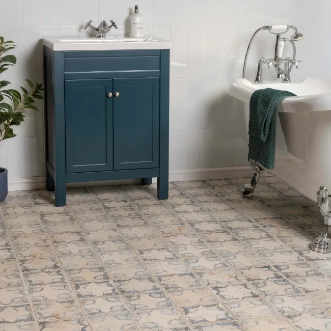 Vecchio Floreale Indigo Vintage Pattern Tiles
