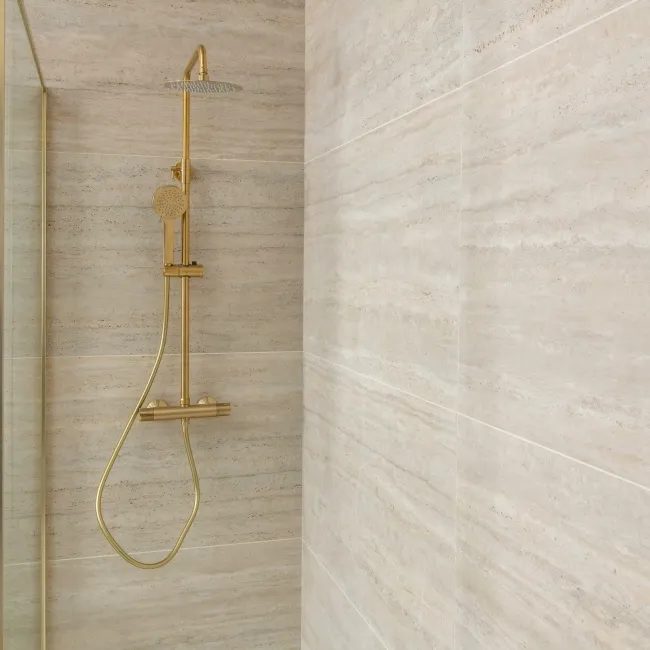 Vesta Beige Matt Travertine Effect Wall and Floor Tiles