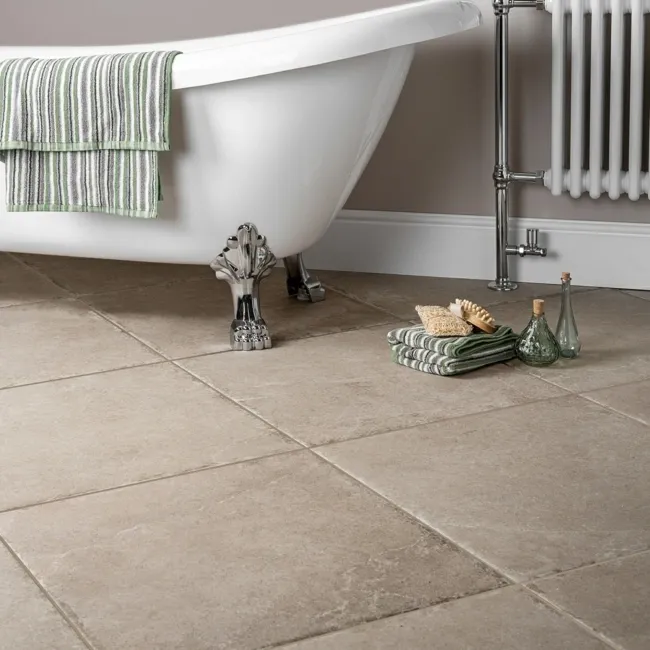 Witton Noce Beige Matt Stone Effect Wall And Floor Tiles