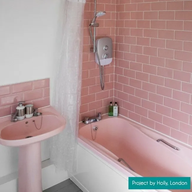 Covent Ceramic Garden Gloss Pink Metro Tiles