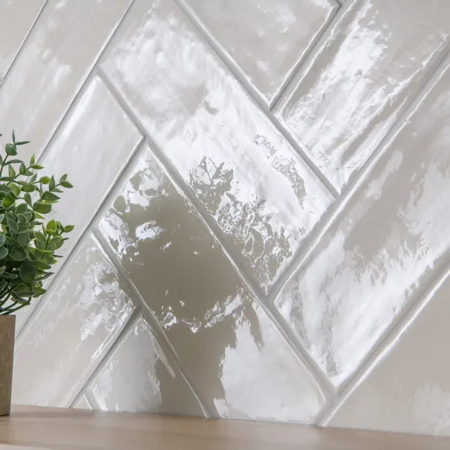 Rustic Cream Ceramic Gloss Metro Tiles