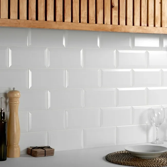 Chalk Farm White Matt Metro Tiles