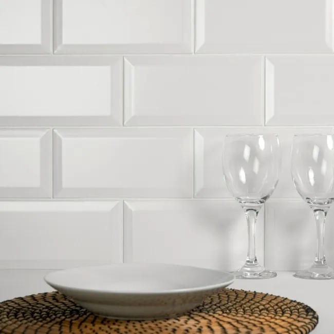 Chalk Farm White Matt Metro Tiles