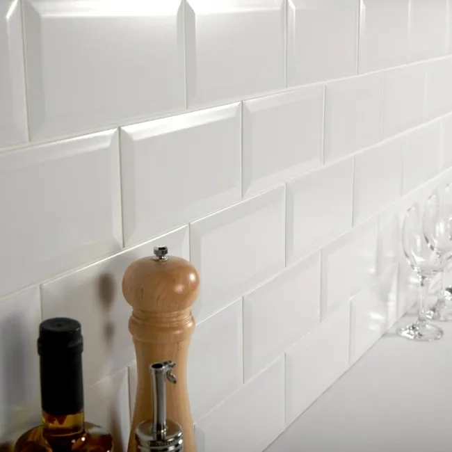 Chalk Farm White Matt Metro Tiles