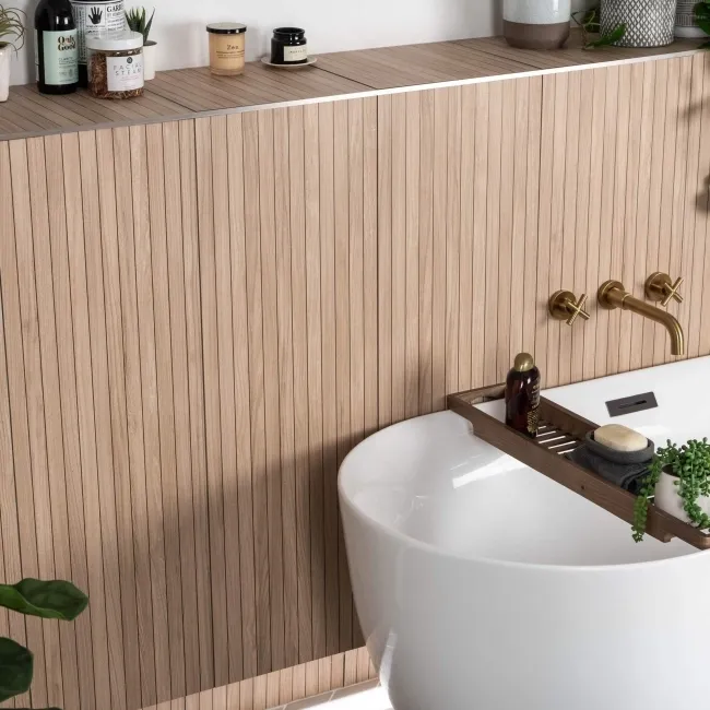 Nature's Way Wood Slat Decor Ceramic Wall Tiles